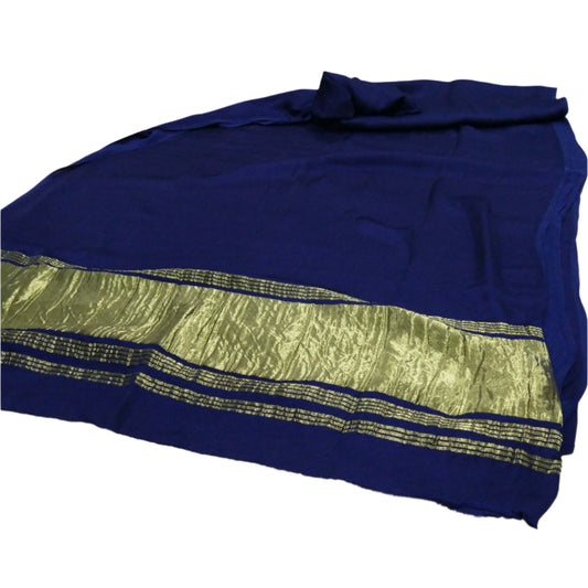 Plain Modal Silk Saree with Tissue Pallu