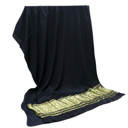 Plain Modal Silk Saree with Tissue Pallu