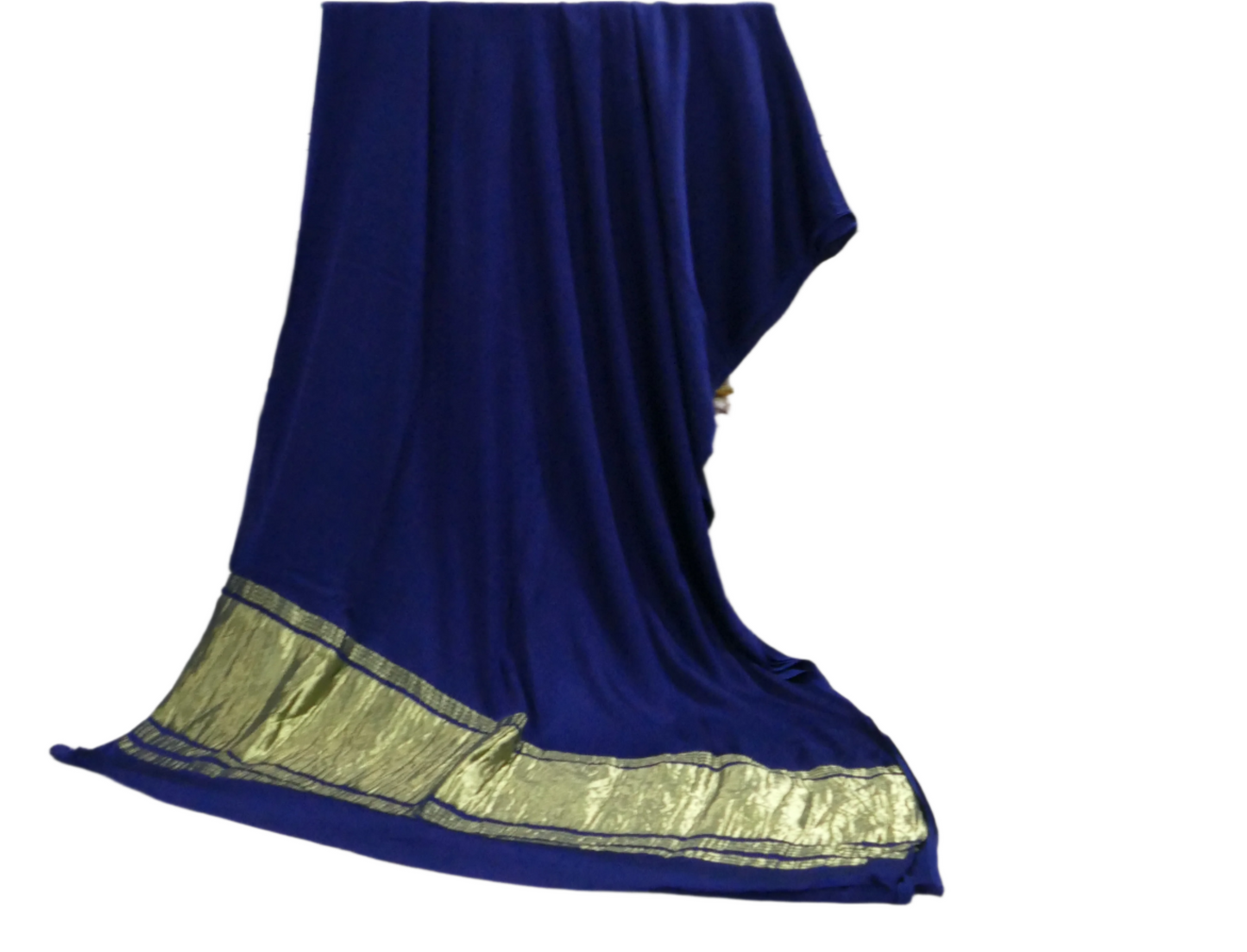 Plain Modal Silk Saree with Tissue Pallu
